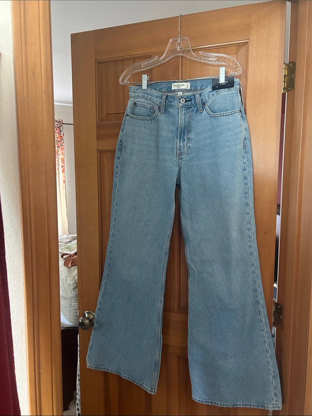 Abercrombie long flare jeans